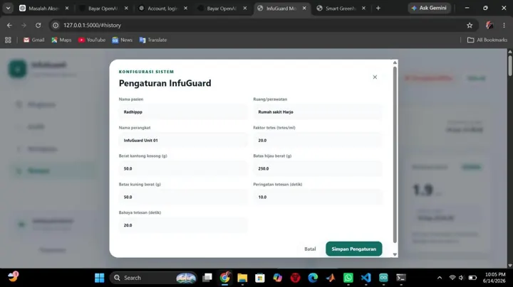 Dokumentasi Sistem Monitoring Infus 1